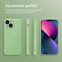 imoshion Coque Couleur avec MagSafe iPhone 13 Mini - Vert