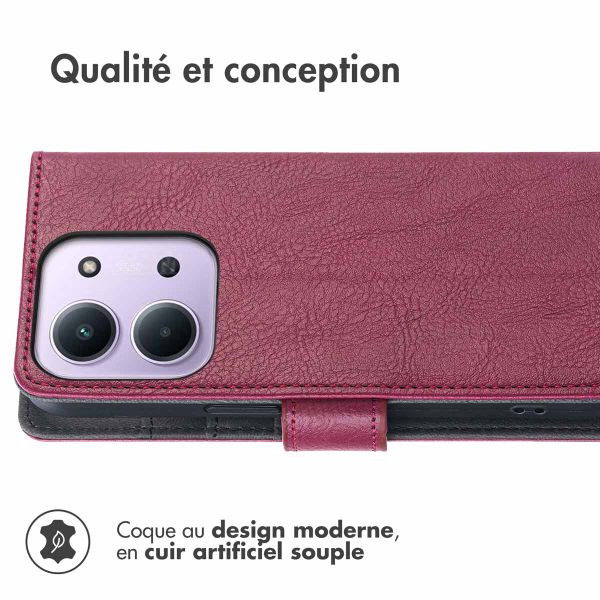 imoshion Étui de télephone portefeuille Xiaomi Redmi 15C (5G) - Bordeaux