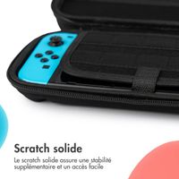 imoshion Etui Nintendo Switch avec poche zippée - Etui Nintendo Switch / Switch OLED avec poignée - Noir