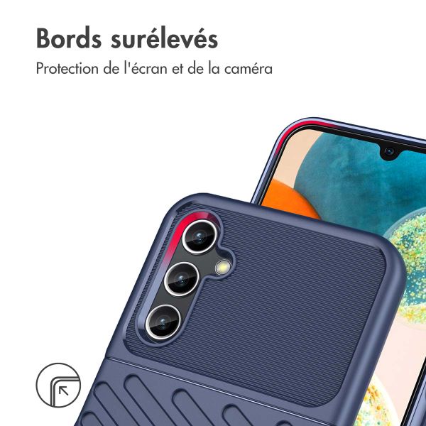 imoshion Coque Arrière Thunder pour Samsung Galaxy A14 (5G/4G) - Bleu foncé