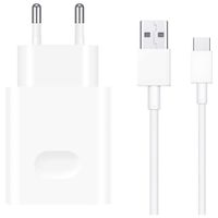 Huawei Adaptateur secteur original - Chargeur avec câble USB-C - Port USB - 22,5 W - Blanc