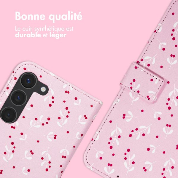 imoshion Étui de télephone portefeuille Design Samsung Galaxy S23 - Blush Berries