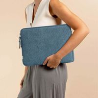 Selencia Pochette ordinateur Corduroy 13-14 pouces - Slate Blue