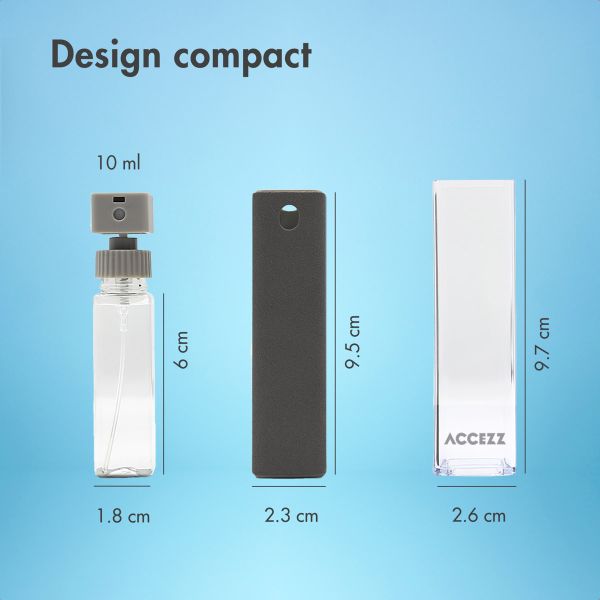 Accezz Spray nettoyante pour écran 2-en-1 - Gris