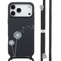 imoshion Coque design en silicone avec cordon Apple iPhone 17 Pro Max - Dandelion Black