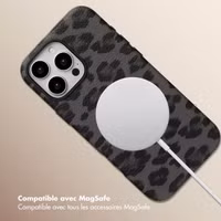 Selencia Coque Sabi imprimé panthère avec MagSafe Apple iPhone 16 Pro Max - Midnight Black