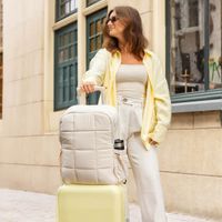 Selencia Sac à dos ordinateur portables Vaya Puffy 16 pouces - Soft Ivory