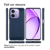 imoshion Coque Brushed Oppo A40 (4G) / Oppo A40M (4G) / Oppo A60 (5G) - Bleu foncé