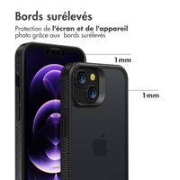 Accezz Coque Givrée Robuste iPhone 14 - Noir