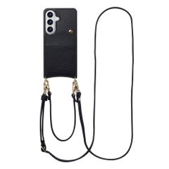 Selencia Coque de télephone Nova avec cordon et porte-cartes Samsung Galaxy S26 - Noir