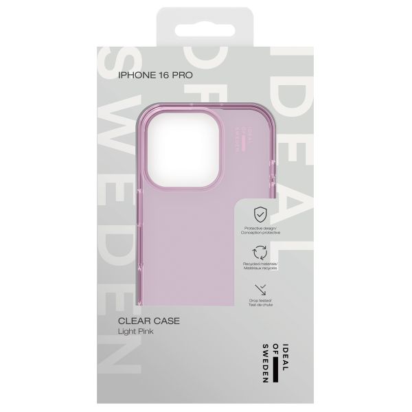 iDeal of Sweden Coque Clear iPhone 16 Pro - Light Pink