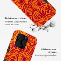 Selencia Coque arrière Vivid avec MagSafe Apple iPhone 16 Pro - Tropical Vibes Apricot