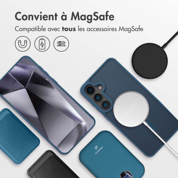 imoshion Coque Color Guard avec MagSafe Samsung Galaxy S24 Plus - Bleu foncé