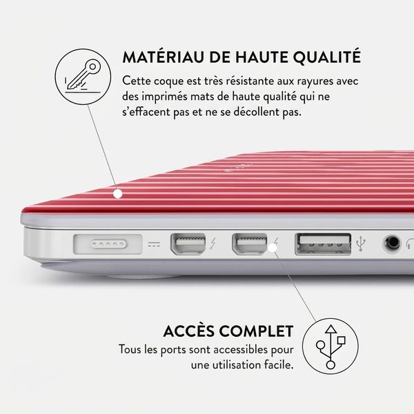 Burga Coque Rigide Apple MacBook Air 15 pouces (2023 / 2024 M3 / 2025 M4 / 2026 M5) - Strawberry Jam