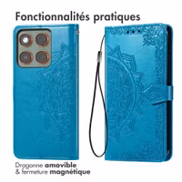 imoshion Etui de télephone Mandala Motorola Edge 70 - Turquoise