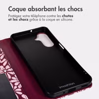 imoshion Étui de télephone portefeuille Design Samsung Galaxy A17 (5G) / (4G) - Bloom Love Blush