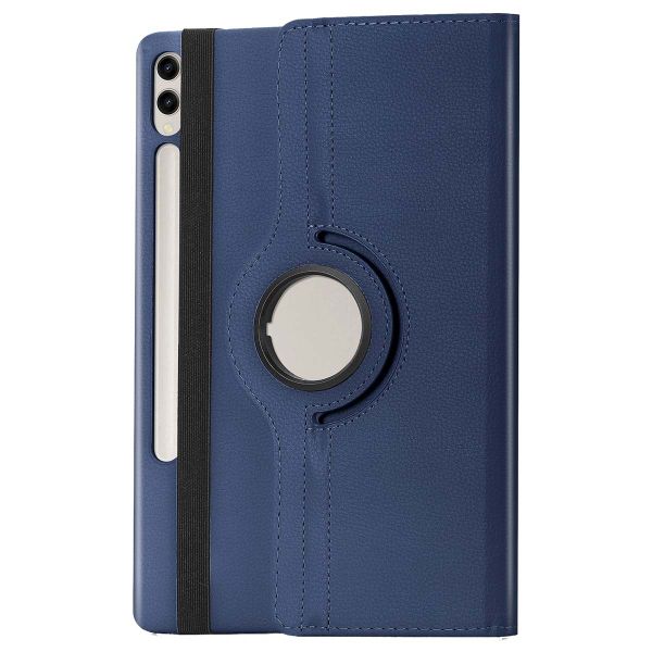 imoshion Coque tablette rotatif à 360° Samsung Galaxy Tab S10 Ultra / Tab S9 Ultra - Bleu foncé