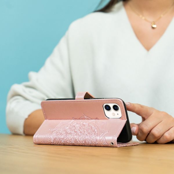 imoshion Etui de téléphone portefeuille Mandala Samsung Galaxy A33 - Rose Champagne