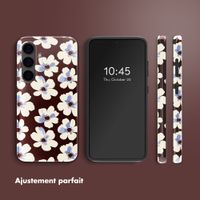 Selencia Coque arrière Vivid Samsung Galaxy S24 - Choco Flower Pop