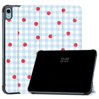 imoshion Coque tablette Design Trifold Apple iPad 11 (2025) 11 pouces A16 / iPad 10 (2022) 10.9 pouces - Cherry Check