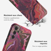 Selencia Coque arrière Vivid Tough Samsung Galaxy A15 (5G/4G) - Marble Purple