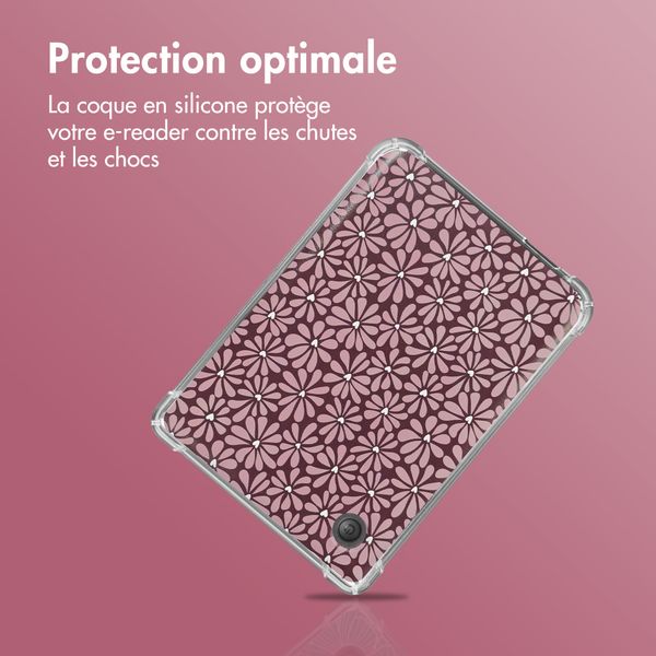 imoshion Coque Design Clear Kobo Clara Colour / Clara BW - Bloom Love Blush
