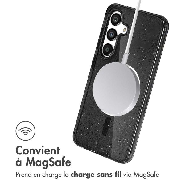 imoshion Coque Pailletée avec MagSafe Samsung Galaxy S25 Plus - Noir