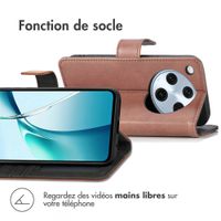 imoshion Étui de télephone portefeuille de luxe Oppo Find X8 Pro - Marron
