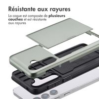 imoshion Coque arrière avec porte-cartes Samsung Galaxy S25 - Vert