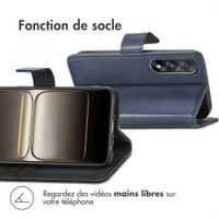 imoshion Étui de télephone portefeuille de luxe OnePlus Nord 5 - Bleu foncé