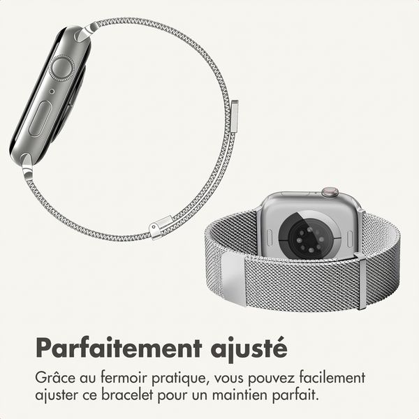imoshion Bracelet magnétique milanais Apple Watch | 38/40/41/42 mm - Argent