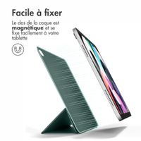 imoshion Magnetic etui de téléphone portefeuille Apple iPad Air 11 pouces (2025) M3 / (2024) M2 / Air 5 (2022) / Air 4 (2020) - Vert foncé