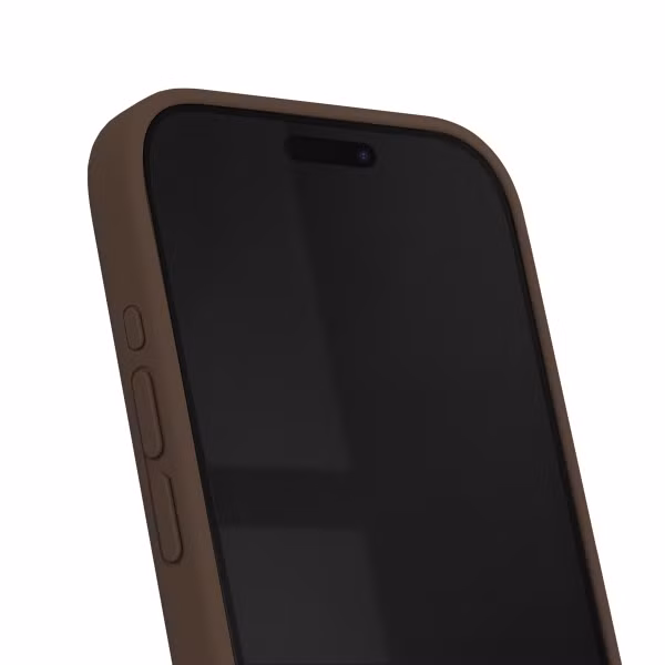 iDeal of Sweden Coque en silicone avec MagSafe Apple iPhone 15 Pro - Mocha Mousse