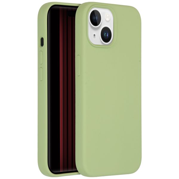 Accezz Coque Liquid Silicone iPhone 15 - Vert