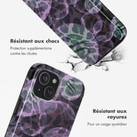 Selencia Coque arrière Vivid avec MagSafe Apple iPhone 15 - Leo Bubble Green