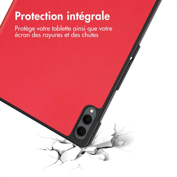 imoshion Coque tablette Trifold Samsung Galaxy Tab S11 Ultra - Rouge