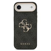 Guess Coque 4G Metal Logo Backcover Apple iPhone Air - Gold Edge - Black