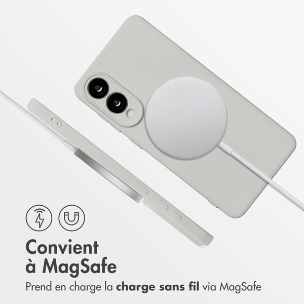 imoshion Coque Couleur avec MagSafe Samsung Galaxy S25 Edge - Beige