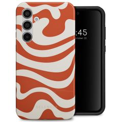 Selencia Coque arrière Vivid Samsung Galaxy A55 - Dream Swirl Orange