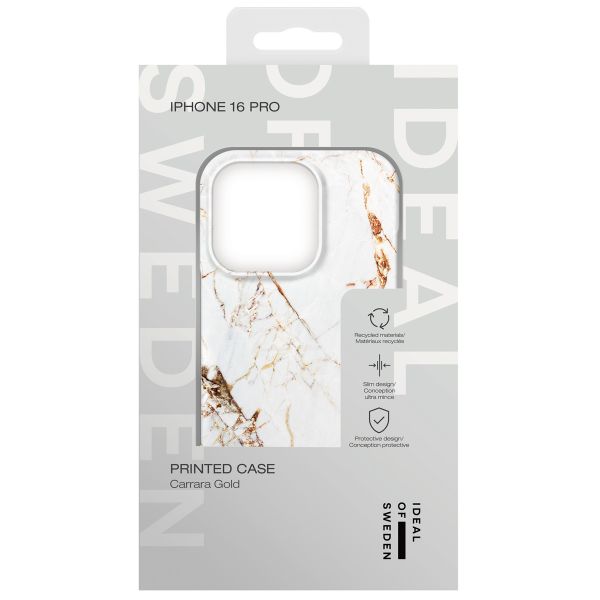 iDeal of Sweden Coque Fashion Apple iPhone 16 Pro - Carrara Gold