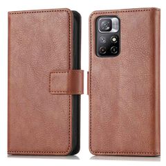 imoshion Étui de téléphone portefeuille Luxe Xiaomi Redmi Note 11 (4G) / Note 11S (4G) - Brun