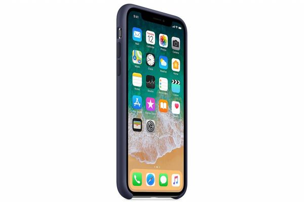 Apple Coque en silicone Apple iPhone X - Midnight Blue