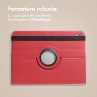 imoshion Coque tablette rotatif à 360° Apple iPad 9 (2021) 10.2 pouces / iPad 8 (2020) 10.2 pouces / iPad 7 (2019) 10.2 pouces - Rouge foncé