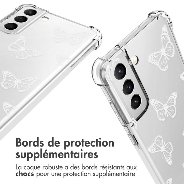 imoshion Coque Design avec cordon Samsung Galaxy S21 FE - Butterfly