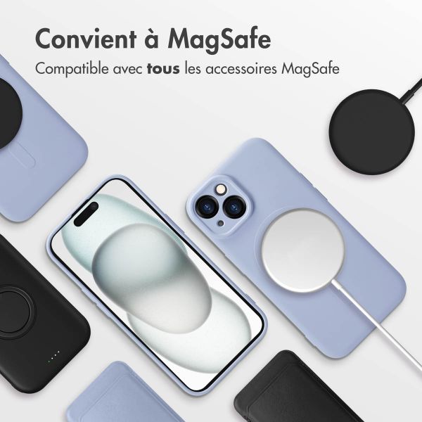 imoshion Coque Couleur avec MagSafe Apple iPhone 15 - Lila