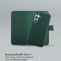 Selencia Étui portefeuille amovible Olyn avec MagSafe Samsung Galaxy A35 / A55 - Vert
