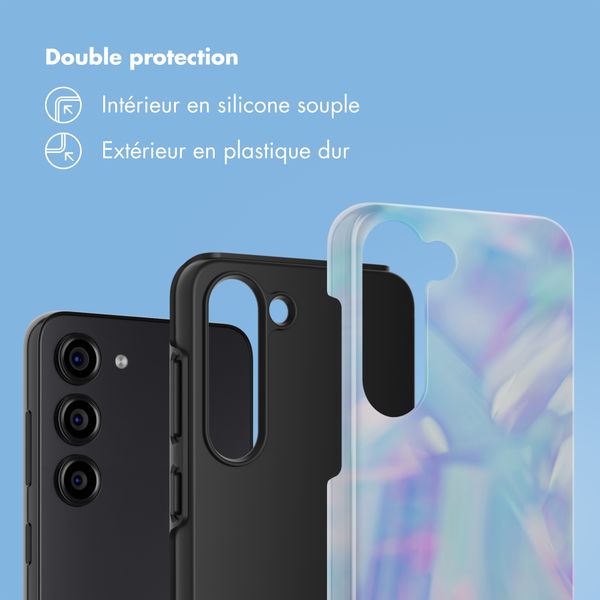 Selencia Coque arrière Vivid Samsung Galaxy S23 - Holographic Blue Dream