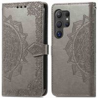 imoshion Etui de téléphone portefeuille Mandala Samsung Galaxy S24 Ultra - Gris