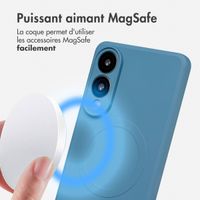 imoshion Coque Couleur avec MagSafe Samsung Galaxy S25 Edge - Bleu foncé
