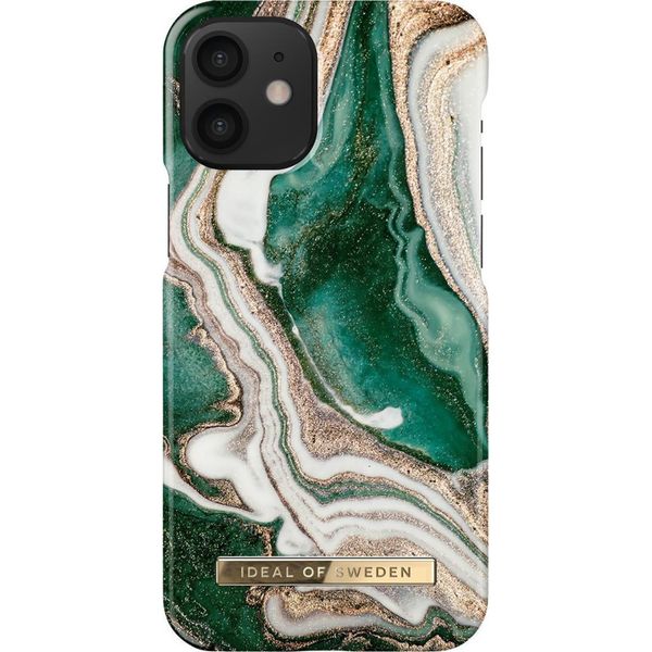 iDeal of Sweden Coque Fashion iPhone 12 Mini - Golden Jade Marble